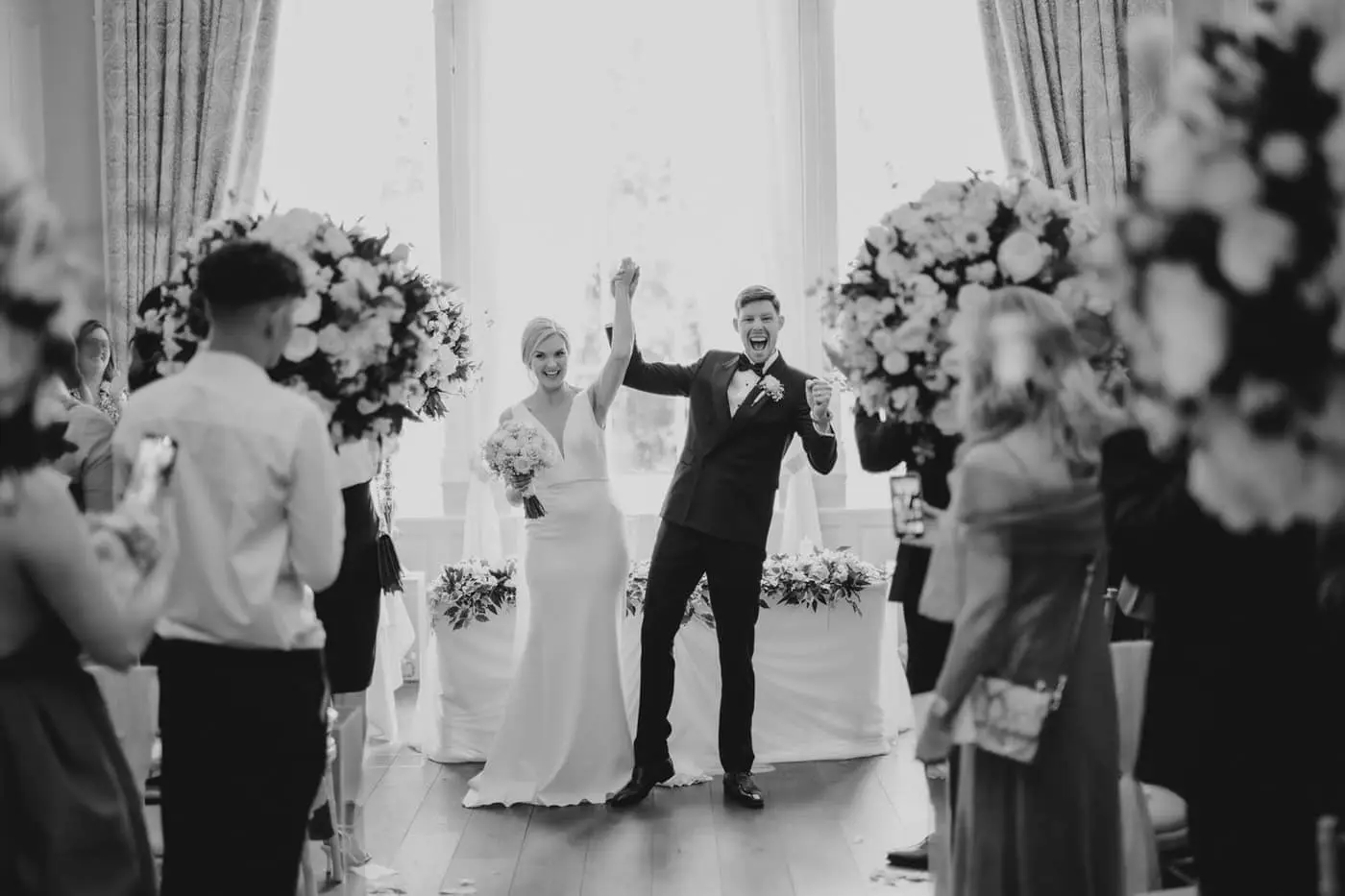Janine & Bryce on their wedding day, photographed by Nick and Nic