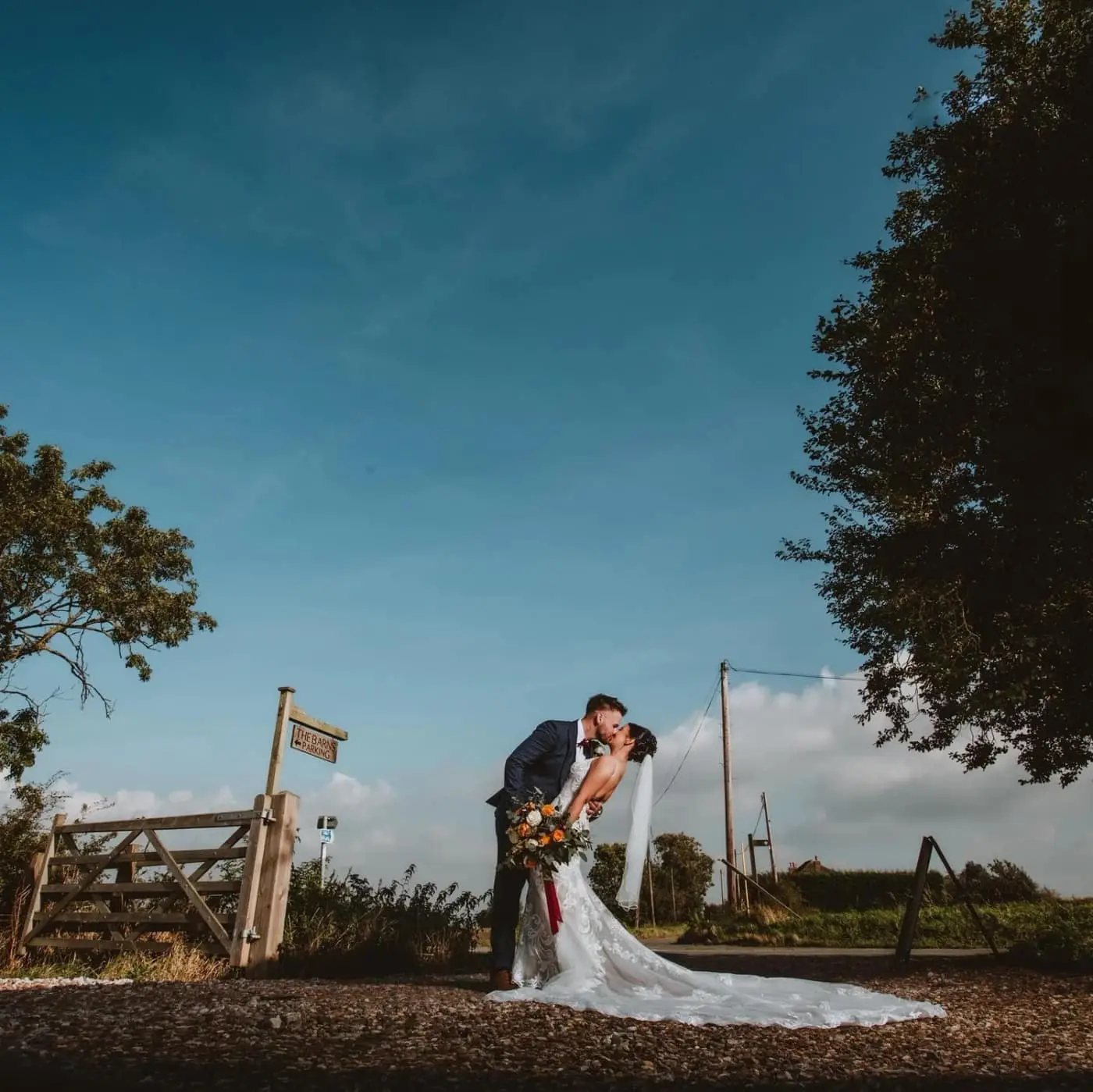 Emma & Aiden on their wedding day, photographed by Nick and Nic