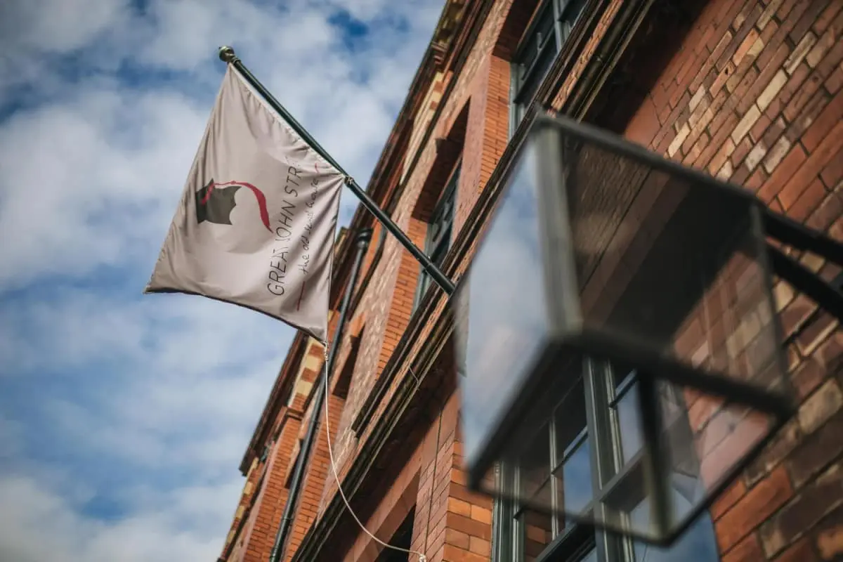 Gatty and Dean's city wedding at Great John Street Hotel, Manchester