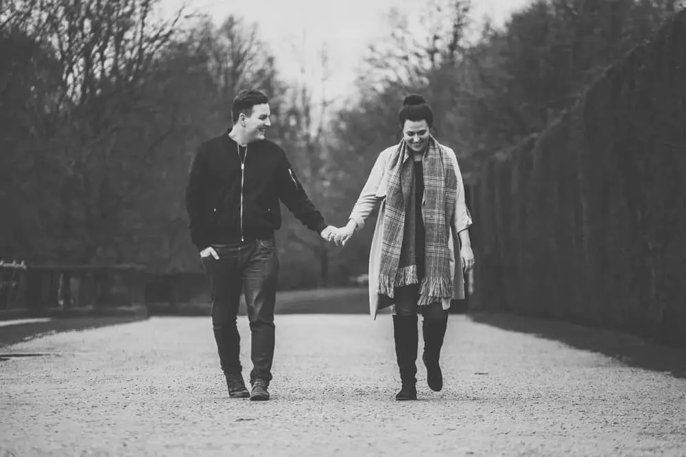 Jennie and Lewis's pre-wedding shoot at Yorkshire Sculpture Park