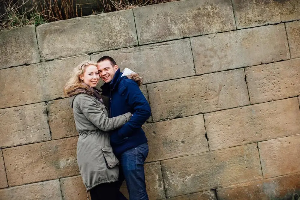 Kim and Matt's engagement shoot at Keppel's Column, Scholes