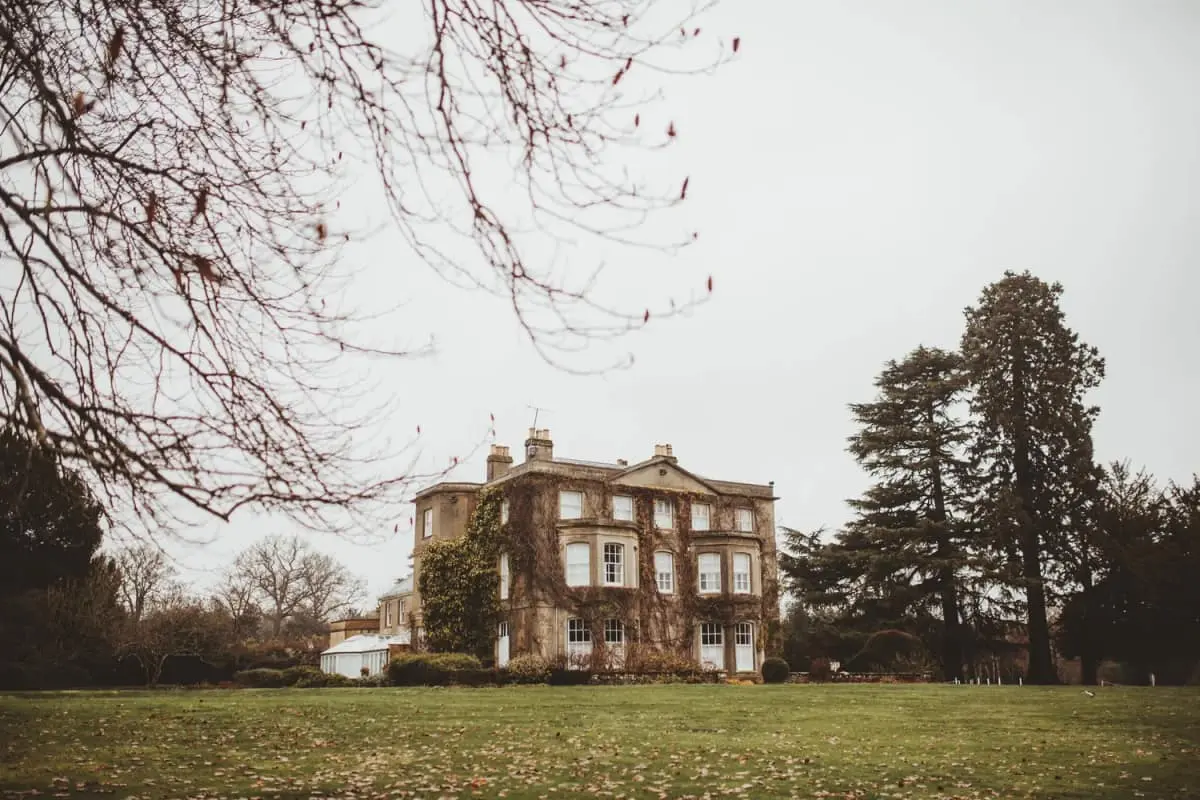 Melissa and Nick's December wedding at Northbrook Park, Farnham